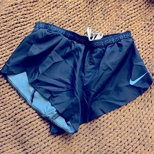 Nike split running shorts - navy